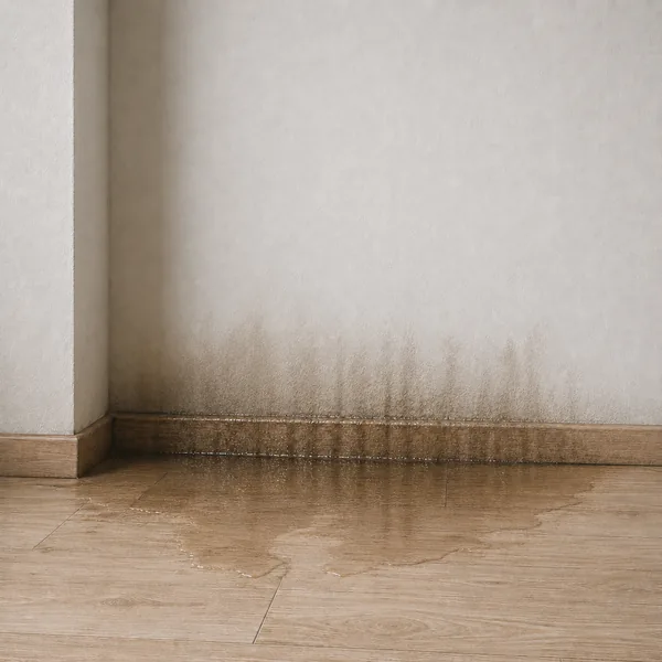 In den Keller einlaufendes Wasser